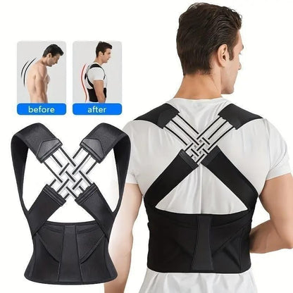 Adjustable Back Posture Corrector – Pain Relief Support Belt for Men & Women